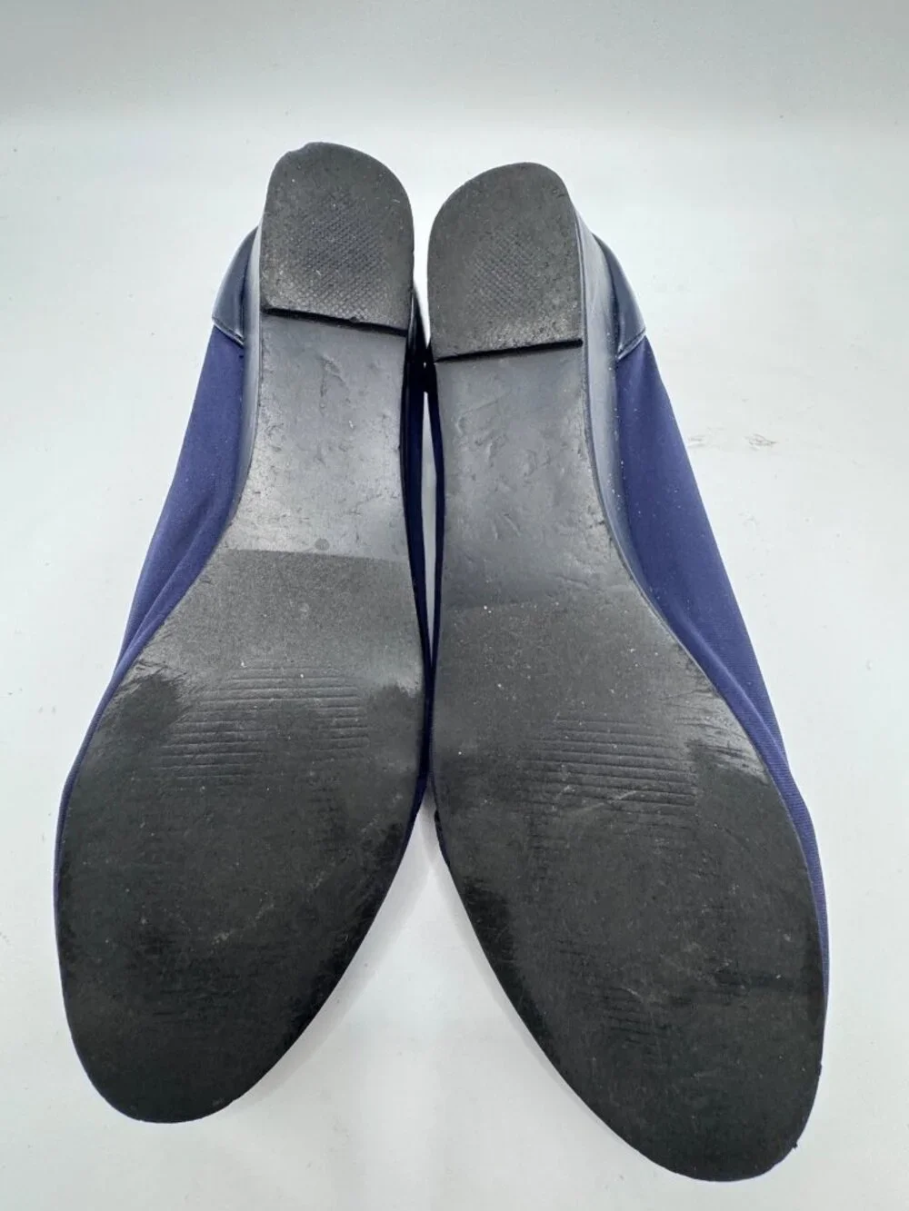 Angel Steps Navy Blue Slip-On Wedge Shoes Size 9.5M Comfortable All-Man-Made Mat